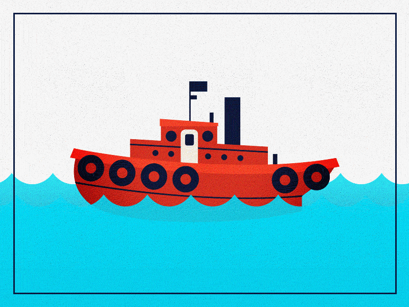Keep on Tuggin' boat funny or die gif illustration nautical ocean sea sex ship the occasional tugboat