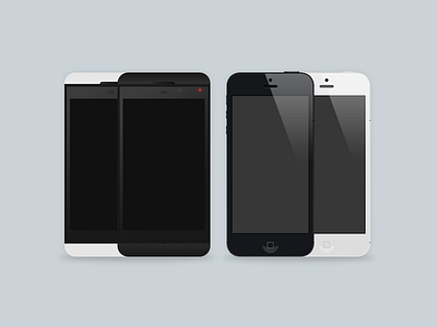 Iphone / BlackBerry apple black blackberry device iphone white