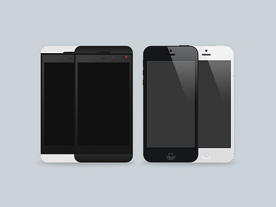 Iphone / BlackBerry apple black blackberry device iphone white