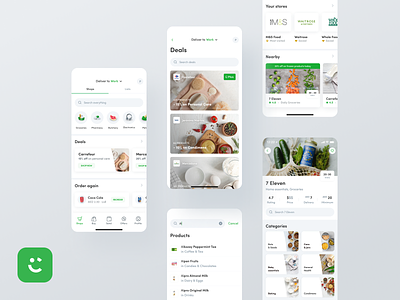 Careem App - Groceries #1 app careem categories deals groceries homepage mobile mobileapp mobiledesign navigation netguru netgurudesign reorder search searchbar shops uber ui ux