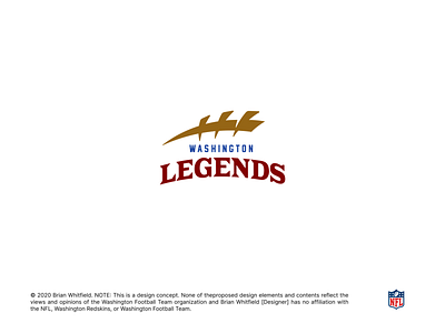 Washington Legends (Redskins Rebrand) by Brian Whitfield on Dribbble