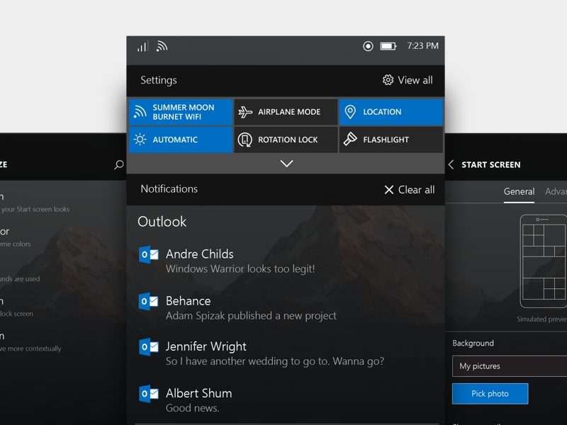 Windows Phone OS Exploration settings notifications microsoft dark windows mobile windows phone windows