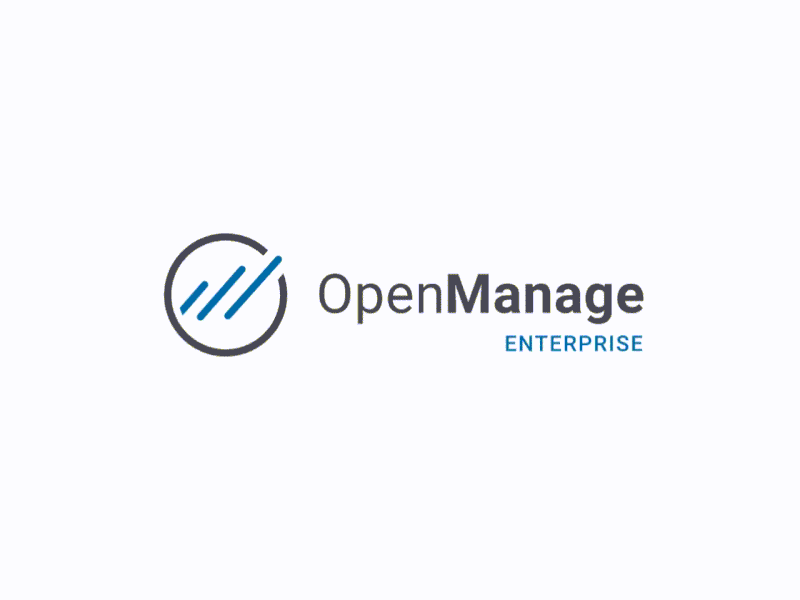 Logo Concept and Animation for OpenManage Enterprise animaton branding dell enterprise invision studio logo logo animation openmanage