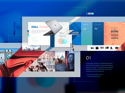 Brand Vision: Dell Design branding collage concept dell dell design identity moodboard vision