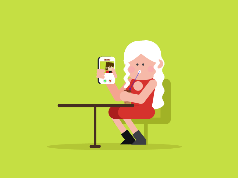 Khaleesi on Tinder character design character illustration animation design animation