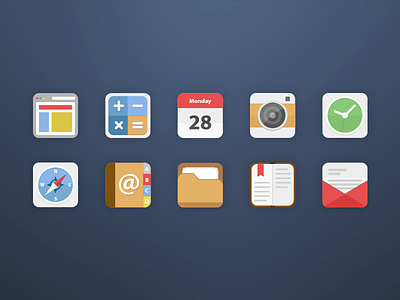 Android Icons Set 1 android app flat icon jakob treml sale simple ui