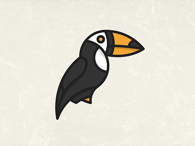 Toucan animal bird illustration jakob treml line lines simple toucan vector