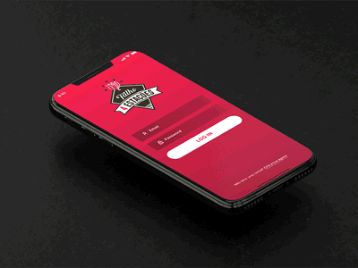 Login Screen - Talho 4 Estações animation app design butcher butcher shop gif graphic design iphonex prototyping red ui ux