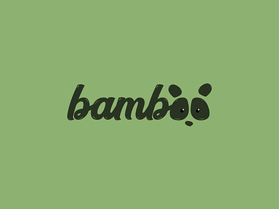 Bamboo Logo - Daily Logo Challenge #03 bamboo daily logo challenge design graphics logo logo challenge logotype nature panda
