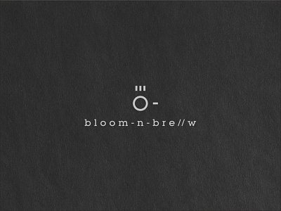 Bloom-n-Brew logotype brand identity logo logotype