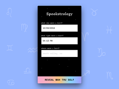 Spookstrology 🔮 👻 astrology gradients inknut antiqua react native space space mono