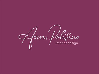 Anna Polosina branding calligraphy calligraphy logo design graph idenity logo logodesign vector