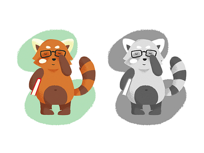 Red Panda By Evgeniya Khludentsova On Dribbble