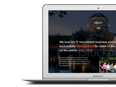 Recruitment Agency home page recruitment agency responsive web design