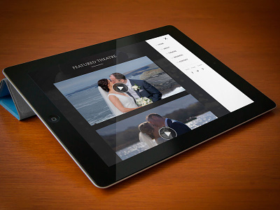 Wedding Theatre featured navigation responsive video wedding