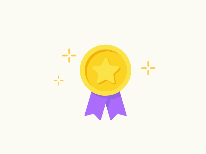 Medallion – Burst Animation after effect animation burst coin gif icon illustration medal medallion muzli prize star