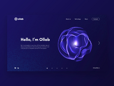 Ollab | Web design ai ai web design brand branding design gradient idenity identity design illustration minimal science startup startup web technology ui ux web web design webdesign website