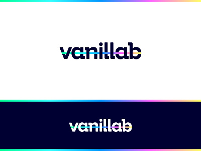 vanillab | Logo design bold brand branding colorful design fun gradient identity identity branding identity design logo logo design logotype rainbow slab start-up startup sweet