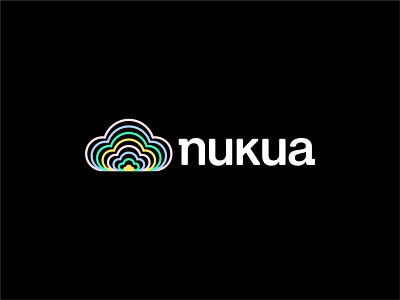 Nukua | Identity design alarm app brand branding cloud flat identity identity design logo logo design logodesign logotype minimal sleep startup startup branding startup logo