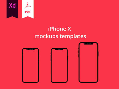 FREE iPhone X mockups/templates Bundle