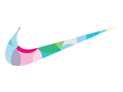 Nike logo - Colorful effect design graphic graphic design logo