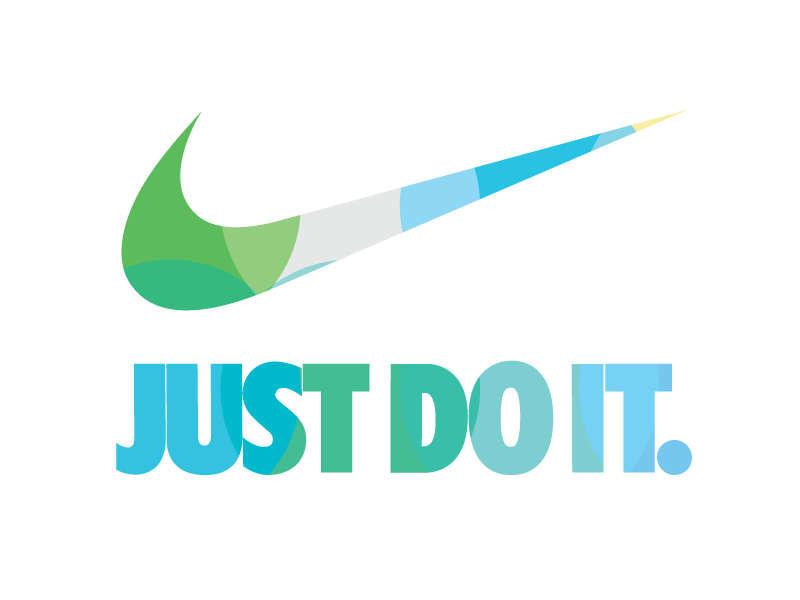 Nike logo V2 - colorful effect by UI/UX Designer - Mounir Elogbani on