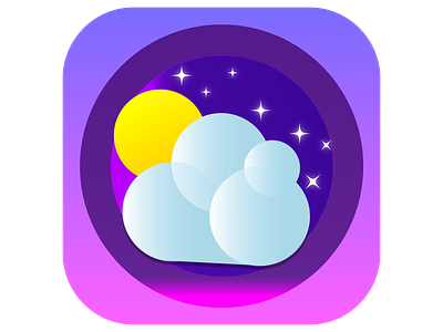 Weather Icon Dribbble app app icon app logo design graphic graphic icon icon logo app logo icon weather app weather icon