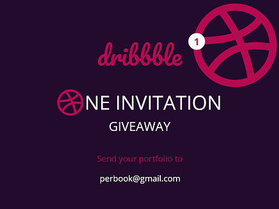 Dribbble Invitation Giveaway (Winner Announced) 1 invite design dribbble dribbble invites giveaway giveaway invitation invite invites invites design one dribbble