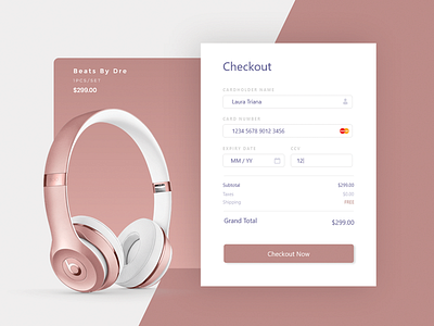 Daily UI Challenge - 002 Credit Card Checkout ui design user interface ui ux web design ux design concept