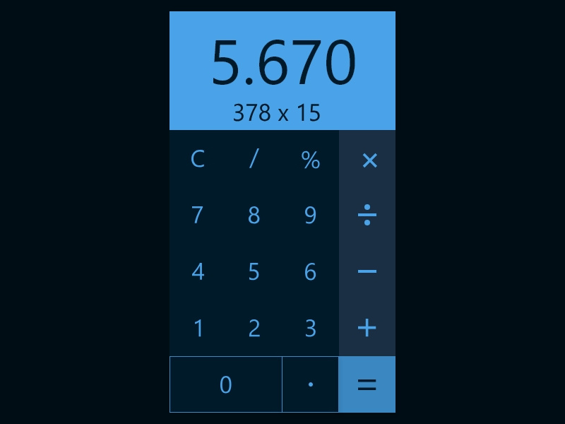 Day 004 Calculator by Mounir - Product Designer on Dribbble