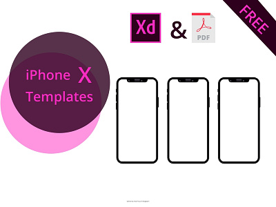 iPhone X mockups/templates Bundle design graphic design iphone mobile mobile design presentation presentation template prototype sketching templates wireframe