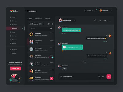 Web App Chat User Interface