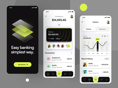 Finance App Design app app design banking app clean design fintech interface ios minimal mobile money app ui ux wallet app