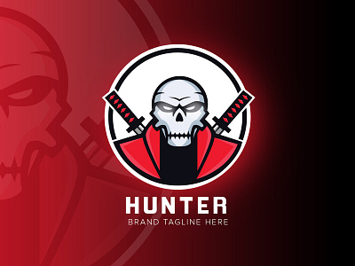 Hunter Mascot Logo branding devil esports evil hunter logo mascot