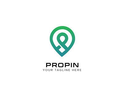 Propin Logo branding business creative logo logos pin pointer pro