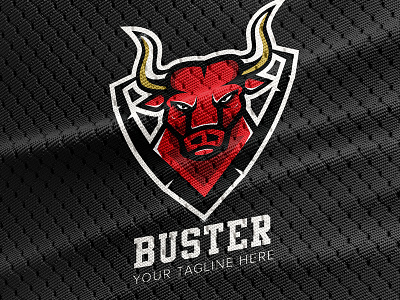 Buster Logo animal branding buffalo bull creative escorts logo mascot secure strong