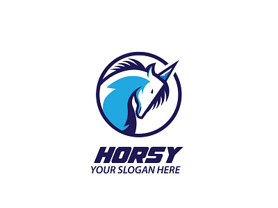 Horsy Logo animal branding business creative engine horse logo logos motor technology