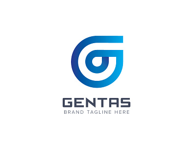 Gentas Logo branding business clean creative g letter logo monogram professional simple