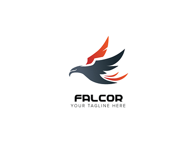 Falcor Logo animal branding creative eagle falcon gradient logo logos