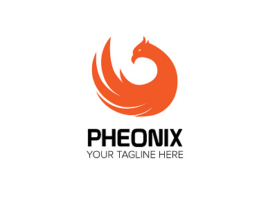 Phoenix Logo animal bird brand creative fire bird logo