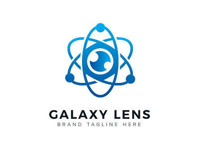 Galaxy Lens colorful creative galaxy lens logo logos photo photography