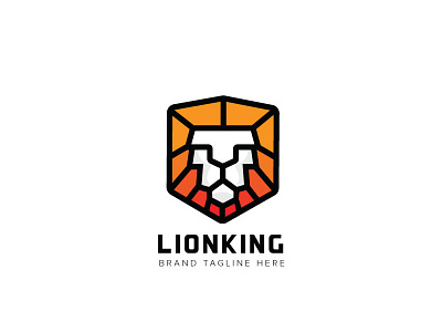 Lionking Logo animal business creative king lion logo mascot monogram