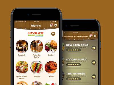 Restaurants App UI app creative food app mobile app ui ux