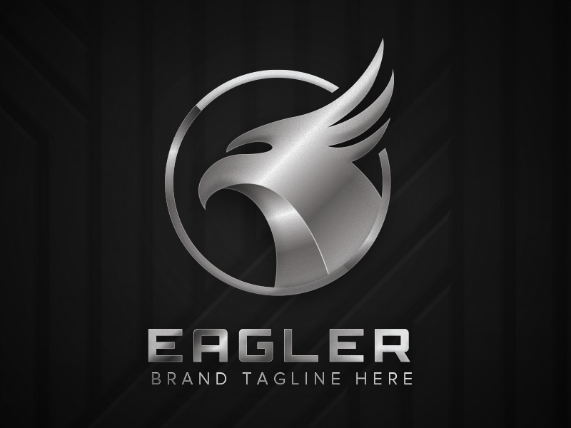 Metallic Eagle Logo by Rajkumar on Dribbble