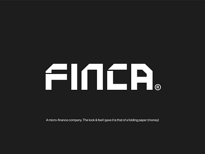 FINCA banking banks brand identity branding finance graphicdesign logo logodesign minimalistic money money transfer paper