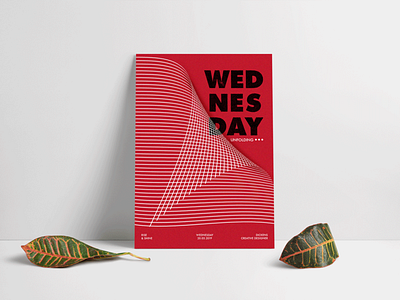 Wednesday Unfolding adobe photoshop branding design graphic design graphicart minimalistic poster collection vector