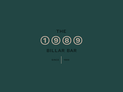 Random Logos – 03 bar billar brand branding challenge classic classy clean design green logo minimalism numbers old typography vintage