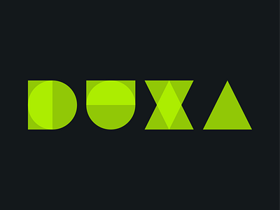 DUXA design duxa geometrical geometrical logo lettering vector