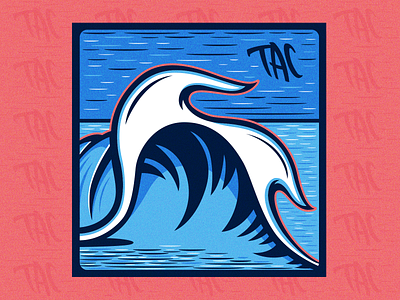 Digital tubes art canvas design illustration illustrator logo ocean paint posca tube vector wave waves