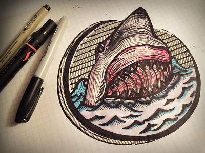 Shark Week Doodle, Bra.